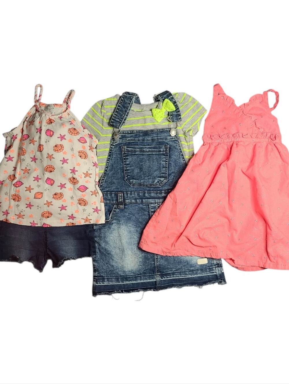 7 For All Mankind Overalls Dress & Brights Girls Bundle Size 2T-4T